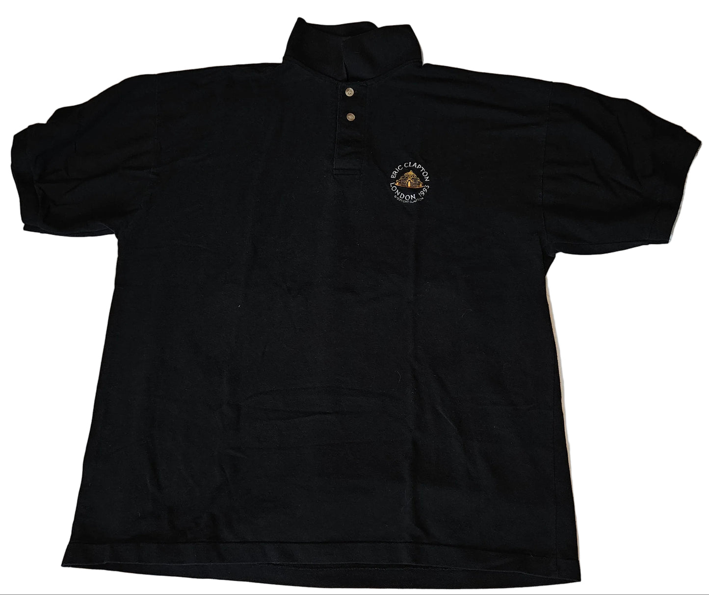 Eric Clapton London 1993 polo shirt - front with embroidered RAH crest on left chest