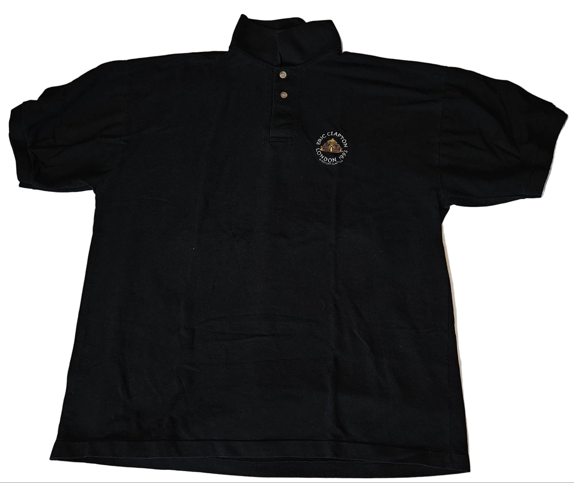 Eric Clapton London 1993 polo shirt - front with embroidered RAH crest on left chest