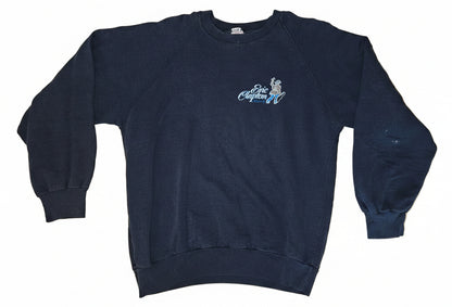Eric Clapton Tour '87 sweatshirt - front with cowboy logo on left chest