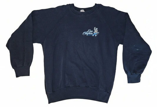 Eric Clapton Tour '87 sweatshirt - front with cowboy logo on left chest