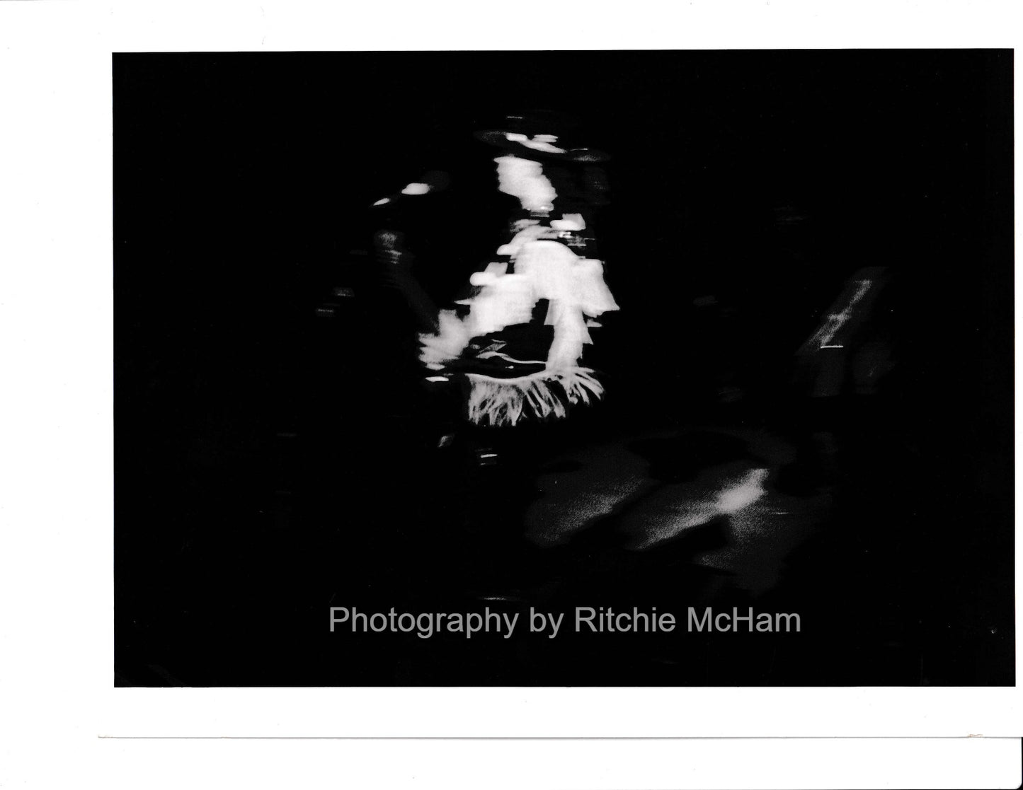 Stevie Ray Vaughan — Farm Aid 1986 Original 8x10 B&W Stage Photo