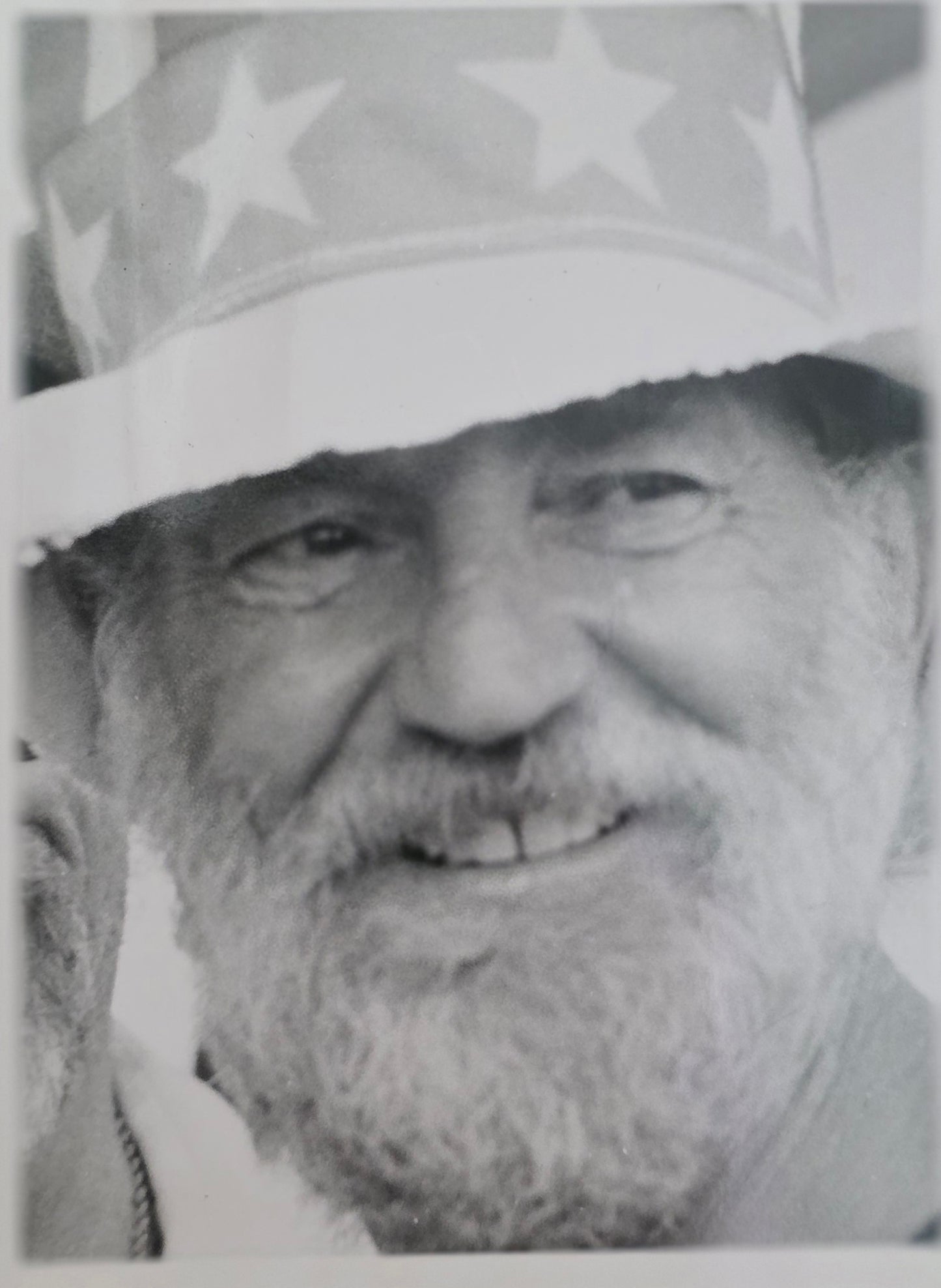 Willie Nelson — Farm Aid 1986 Original 8x10 B&W Headshot Photo