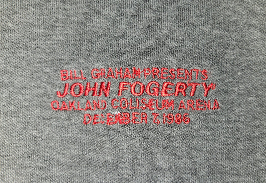 Bill Graham Presents John Fogerty Oakland Coliseum Arena 1986 Sweatshirt