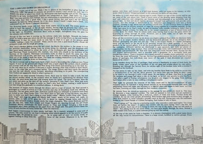 Genesis 1975 programme interior - Peter Gabriel Tony Banks