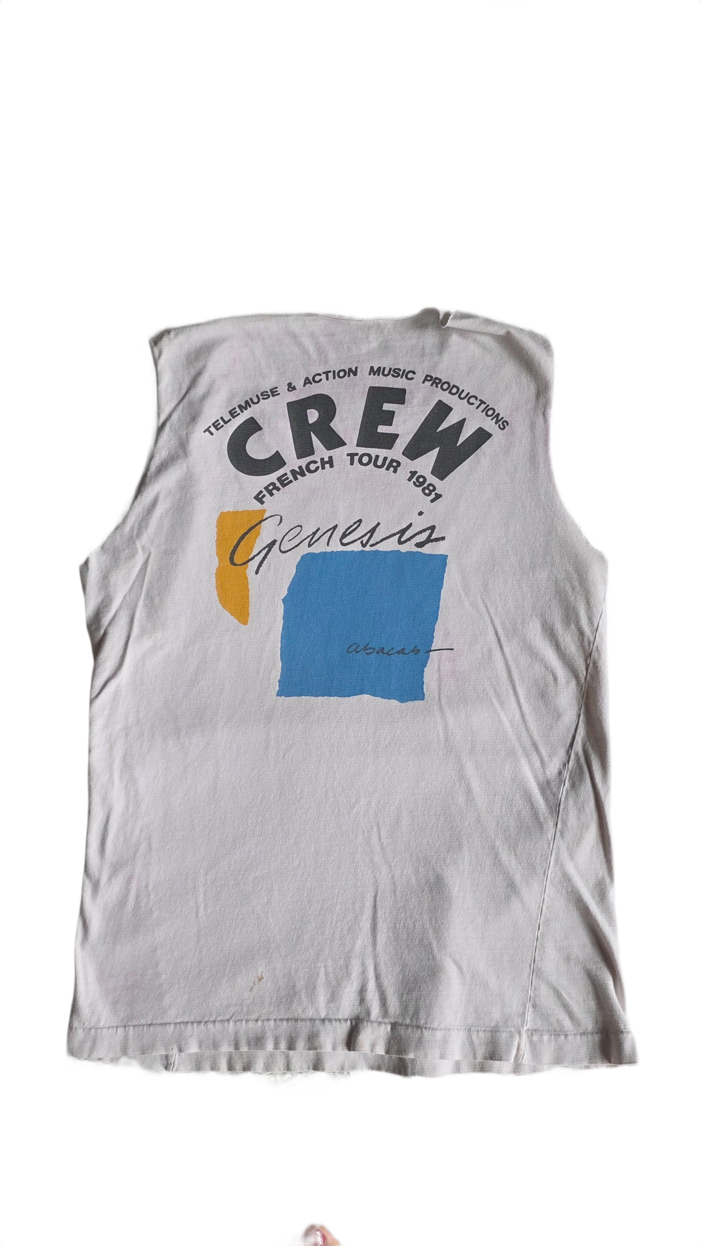 Genesis Abacab French Tour 1981 Crew Shirt
