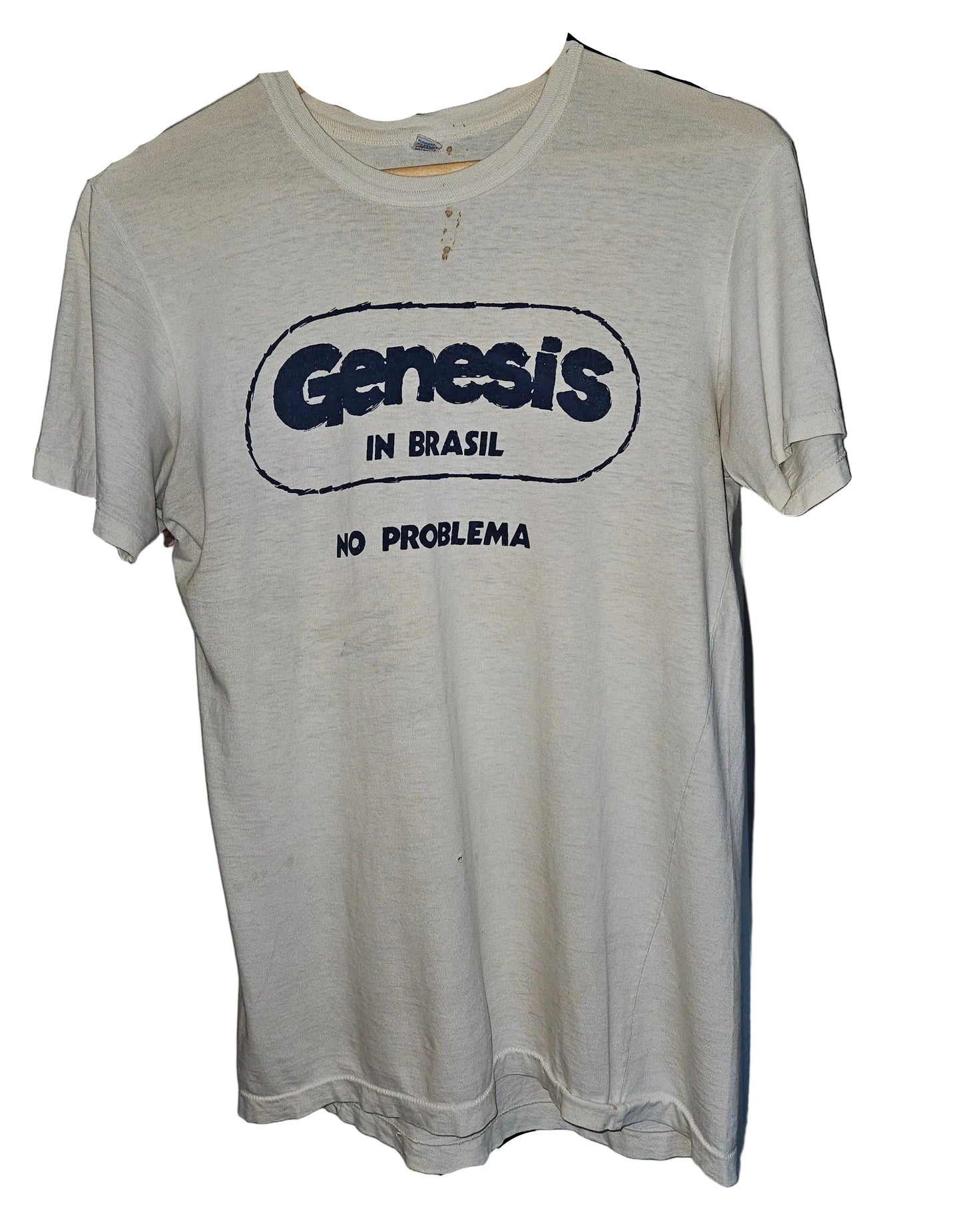 Genesis in Brasil "No Problema" Tour T-Shirt - Rare Collector Item