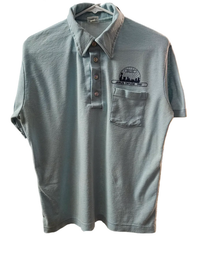 James Taylor “Dallas” Pocket Polo (1981) — original shirt photo from Bill Doc Gans collection