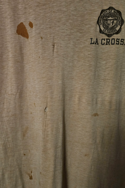 Lacross Wis. Univ. Vintage T-Shirt — original shirt photo from Bill Doc Gans collection