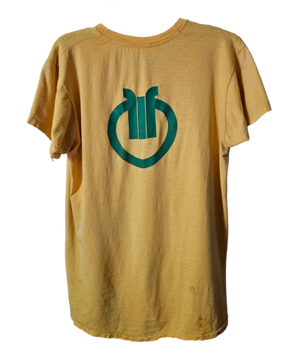 Merriweather Post Pavilion Yellow Shirt (Front Logo Only) — original shirt photo from Bill Doc Gans collection