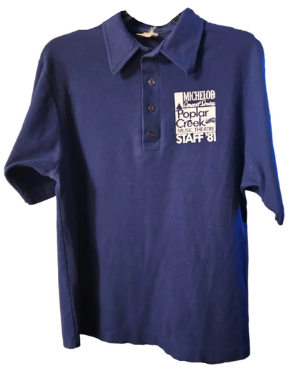 Poplar Creek Staff Polo (Michelob Presents) (1981) — original shirt photo from Bill Doc Gans collection