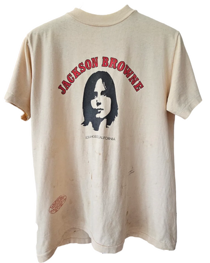 Jackson Browne “Los Angeles, CA” Vintage T-Shirt — original shirt photo from Bill Doc Gans collection