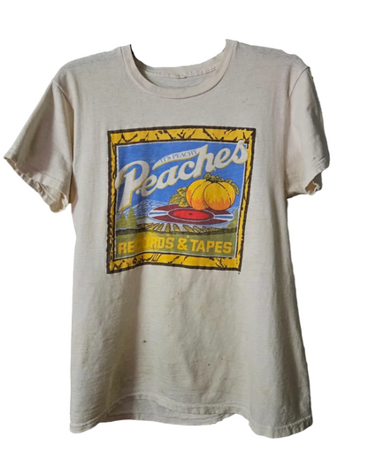 Peaches Records Vintage T-Shirt — original shirt photo from Bill Doc Gans collection
