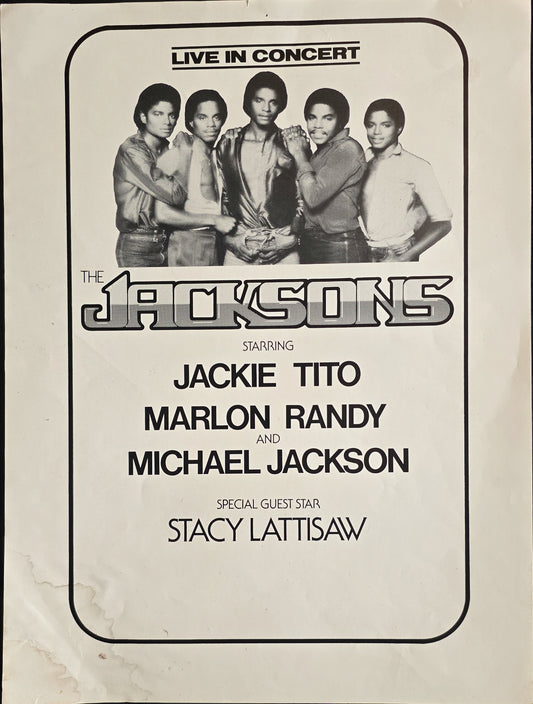 Vintage Concert Flyer - The Jacksons - August 4, 1981
