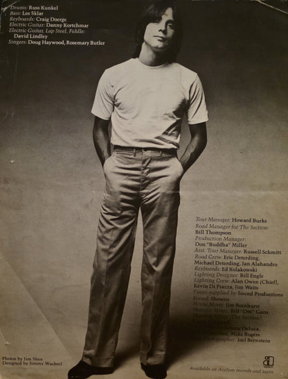 Jackson Browne Running on Empty Summer Tour '77 — Original Concert Program (Complete)