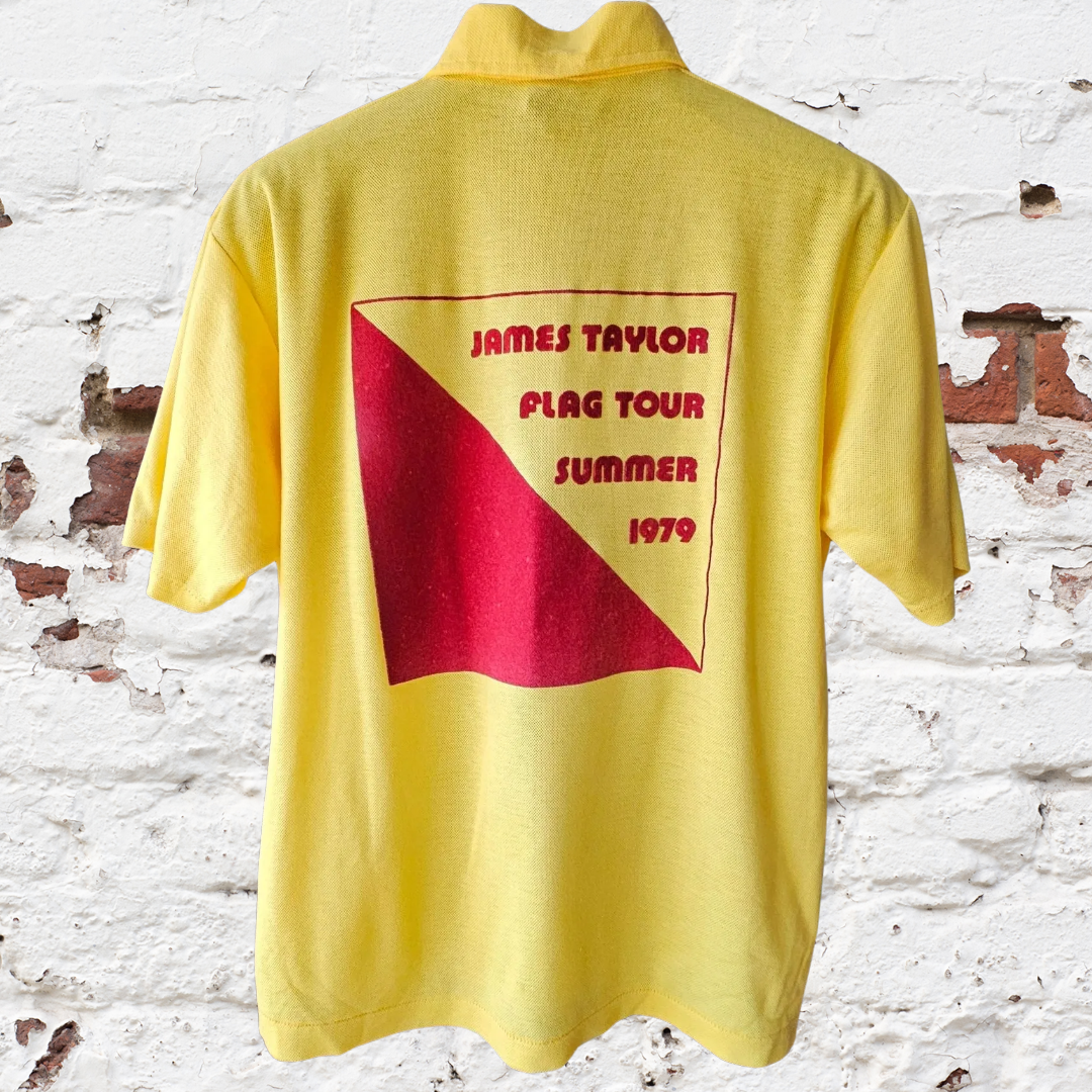 Showco James Taylor Flag Summer Tour Polo 1979 (Yellow)