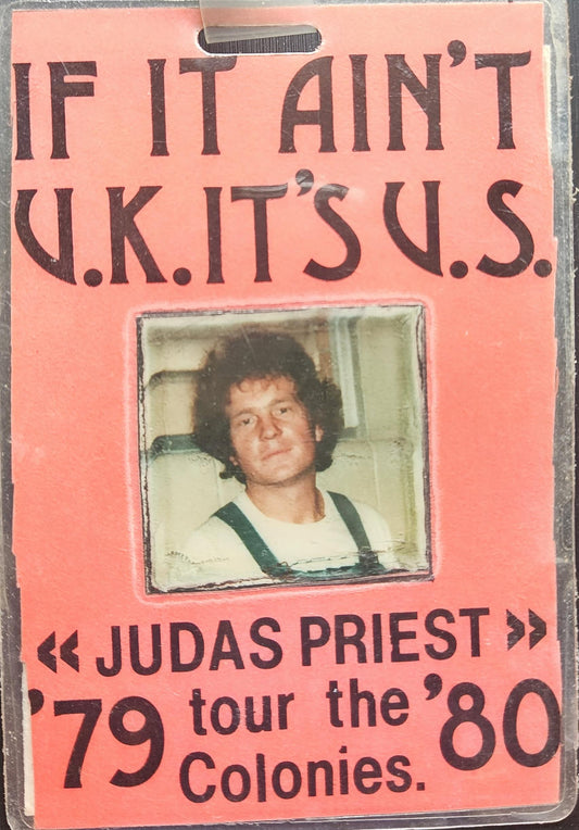 Judas Priest – '79-'80 Tour the Colonies Full Limited Access Laminate | Johnny "JW" Roberts Closet