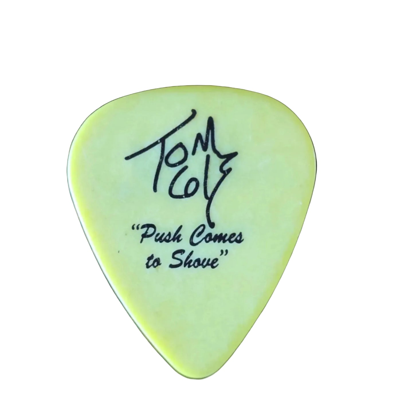Jackyl Yellow Guitar Pick — "Push Comes to Shove" Tom Cole Signature