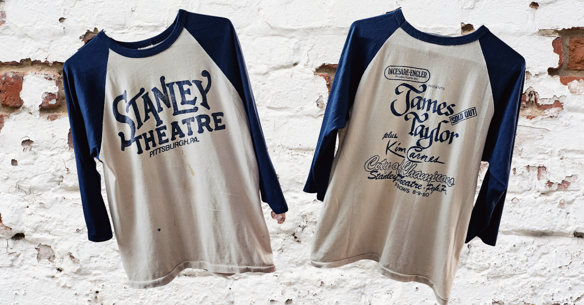 James Taylor, Kim Carnes @ Stanley Theatre 1980 Vintage Shirt