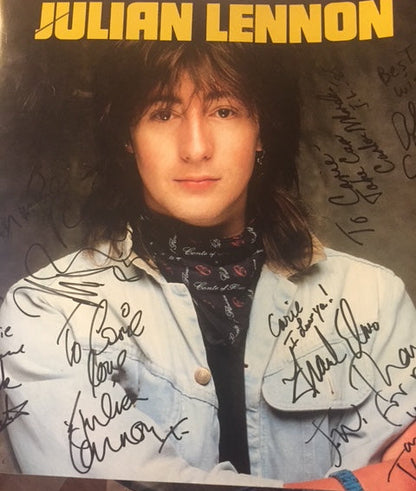 Autographed Julian Lennon Japan Tour Program - 1985