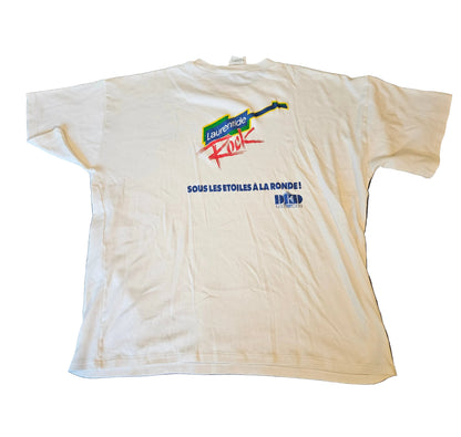Laurentide Rock Festival tee - back with Sous Les Étoiles À La Ronde and DKD Productions logo