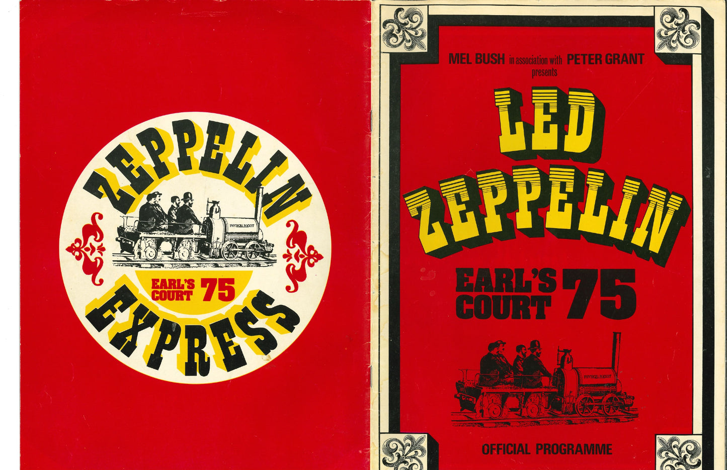 Led Zeppelin — Earls Court 1975 Original Concert Program | Donnie “DK” Kretzschmar’s Closet
