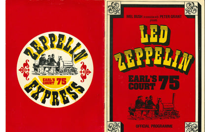 Led Zeppelin — Earls Court 1975 Original Concert Program | Donnie “DK” Kretzschmar’s Closet