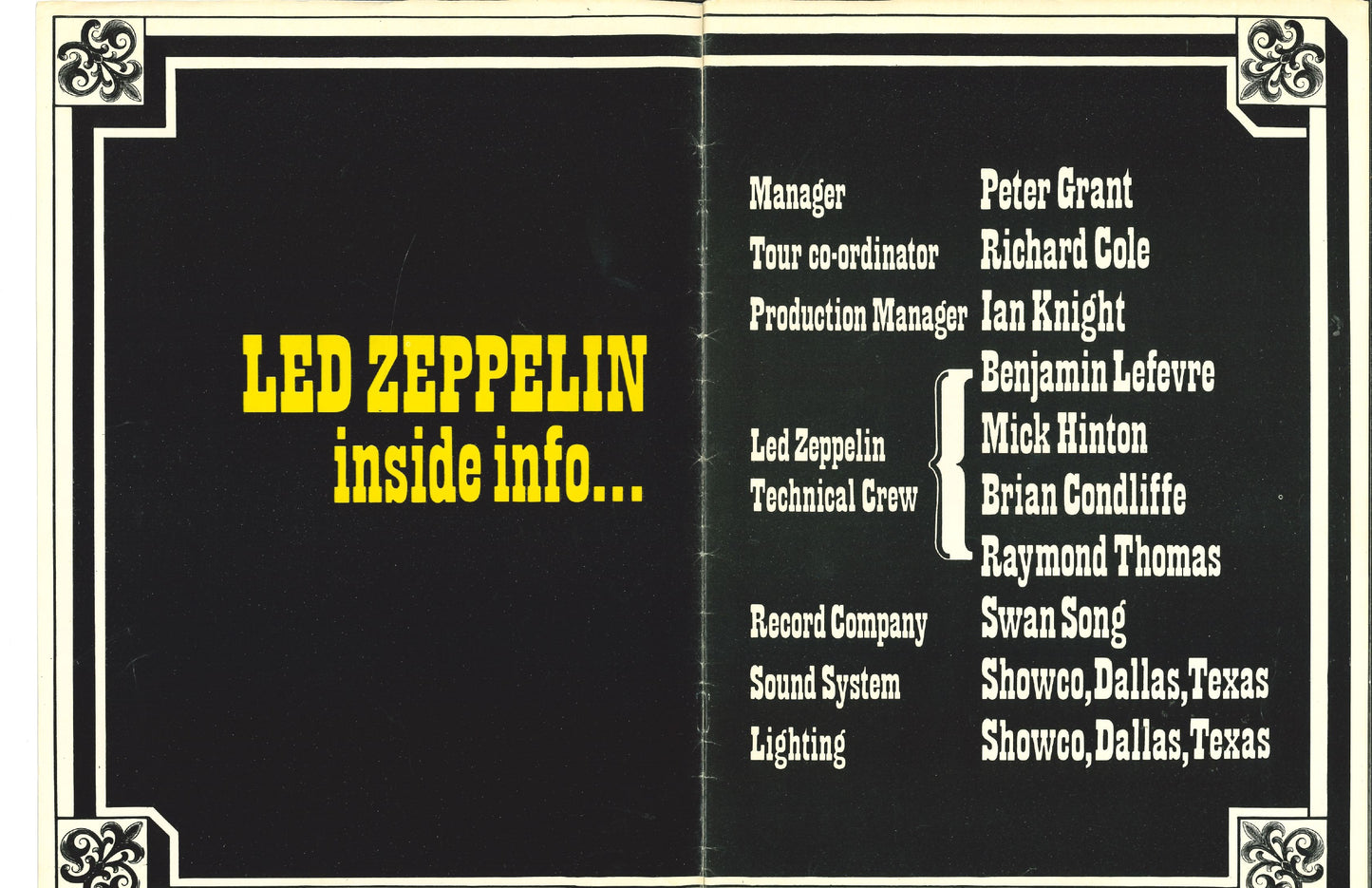 Led Zeppelin — Earls Court 1975 Original Concert Program | Donnie “DK” Kretzschmar’s Closet