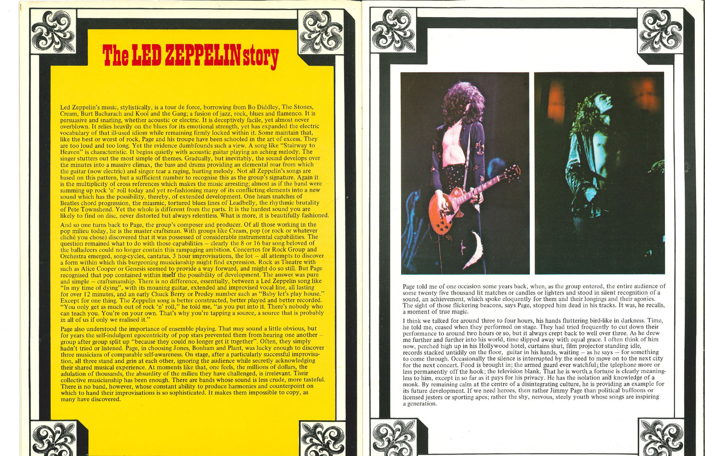 Led Zeppelin — Earls Court 1975 Original Concert Program | Donnie “DK” Kretzschmar’s Closet