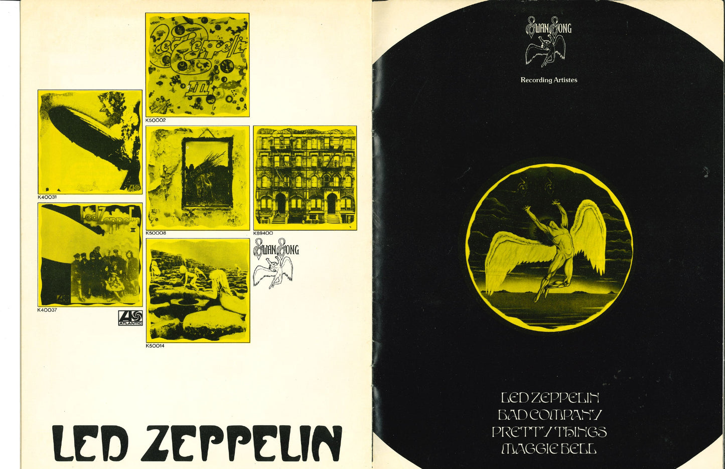 Led Zeppelin — Earls Court 1975 Original Concert Program | Donnie “DK” Kretzschmar’s Closet