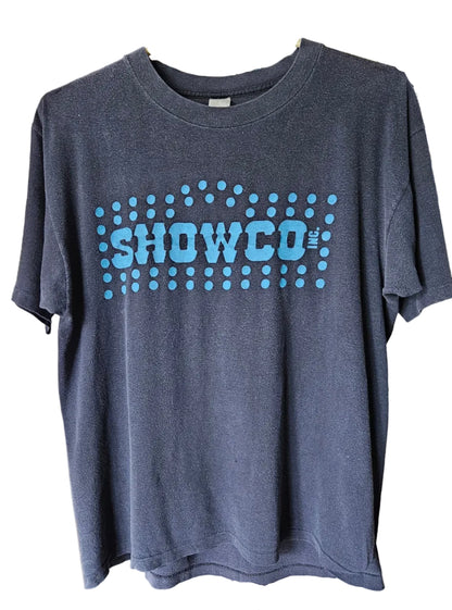 Led Zeppelin Survivor 1977 Black Shirt with Blue Lettering (Worn)