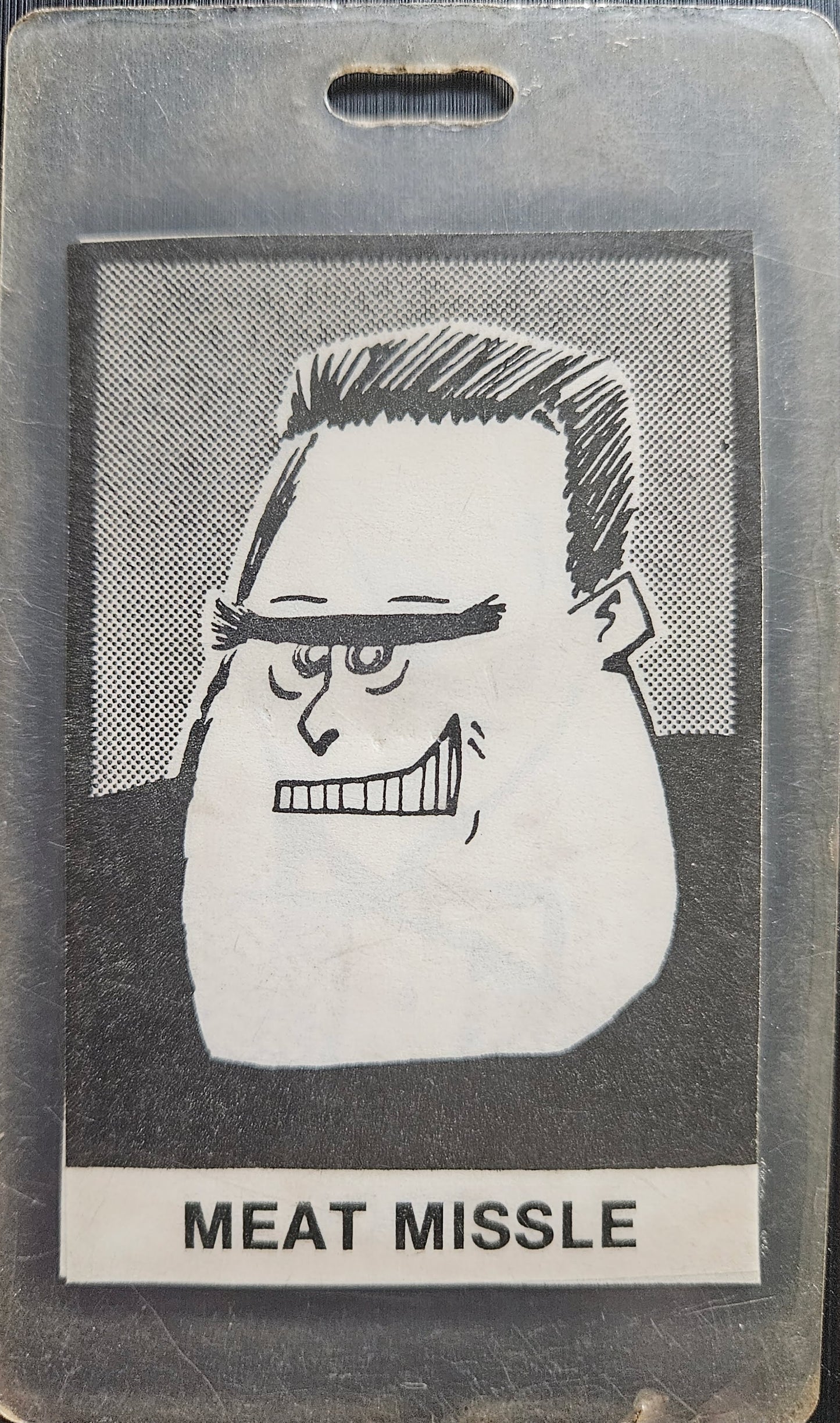 Mystery 'Meat Missile' Tour Laminate (Artist Unknown) | Johnny "JW" Roberts Closet
