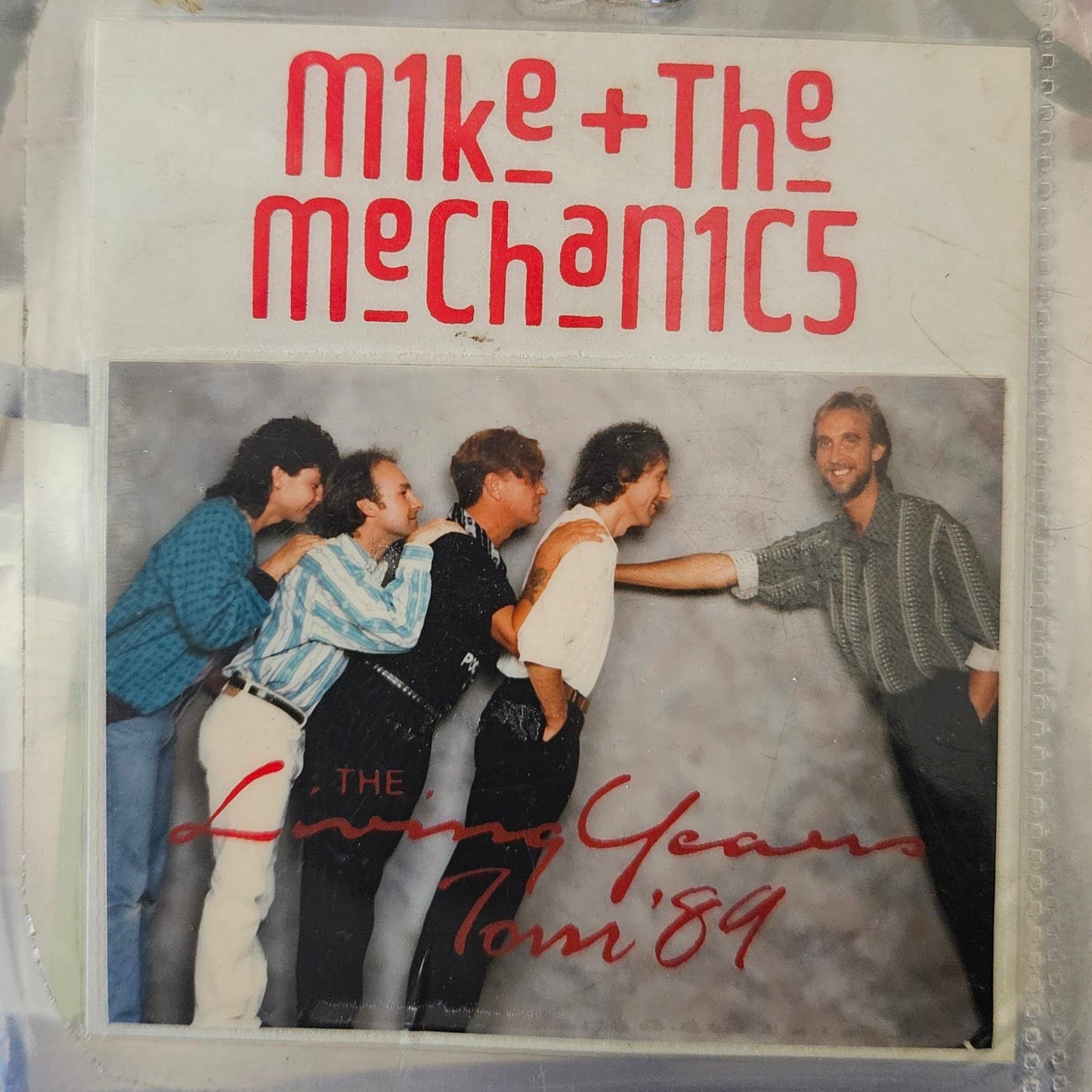 Mike & The Mechanics 1989 Crew Pass Laminate | Mike Ponczek Collection