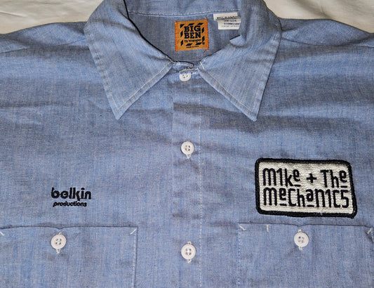 Mike + the Mechanics Belkin Productions Mechanic-Style Denim Crew Shirt