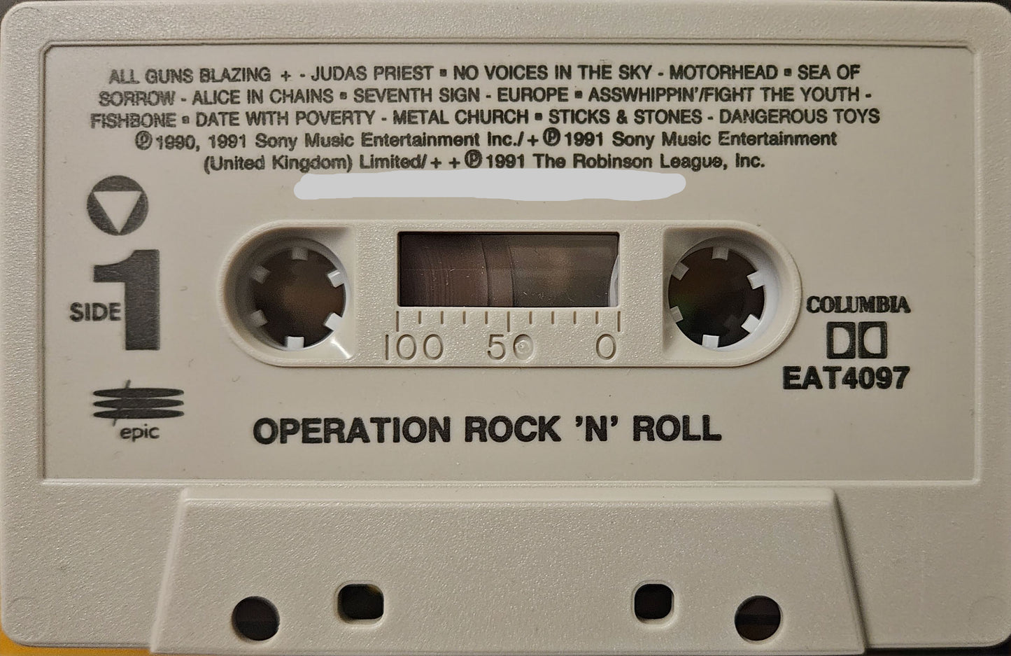 NEW SEALED - Operation Rock & Roll 1991 Giveaway Cassette Tape (14-Song Demo) Judas Priest, Motörhead & More
