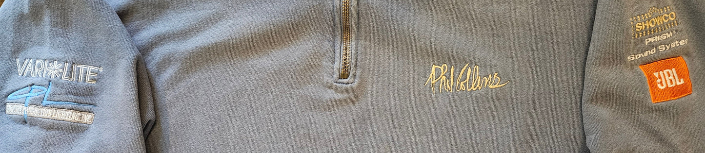 Phil Collins Showco/Vari-Lite/JBL Sweatshirt (XL, Light Blue)