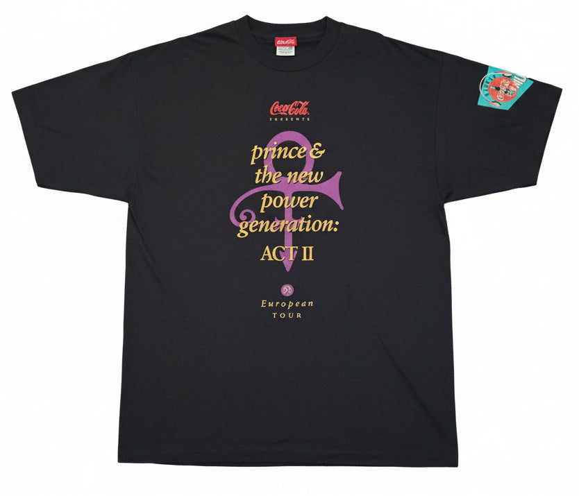 Prince and the New Power Generation Act II Coca-Cola Presents 1993 Euro Tour Shirt (XL)