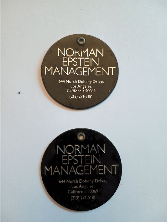 Norman Epstein Management – Vintage Luggage Tag
