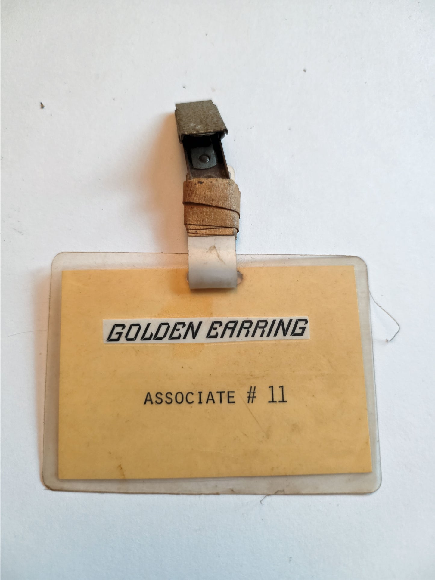 Golden Earring Associate #11 Tour Badge – Doc Gans