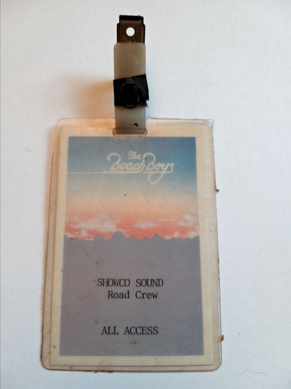 Vintage Crew Pass / Archival Memorabilia – Beach Boys