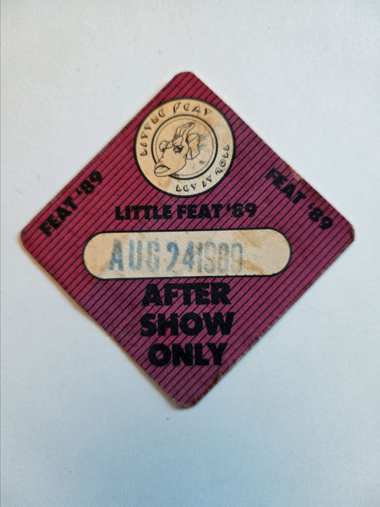 Little Feat '89 After Show Only Backstage Pass – Aug 24 – Doc Gans