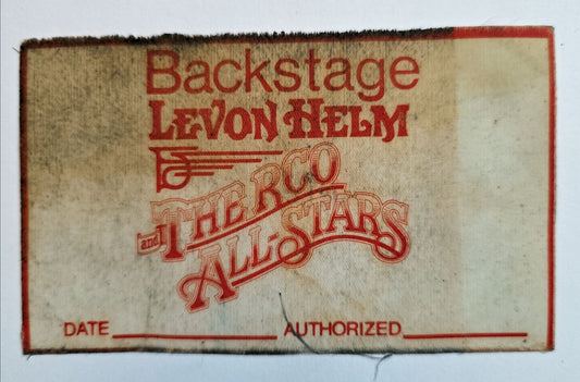 Levon Helm & The RCO All-Stars Backstage Pass – Doc Gans