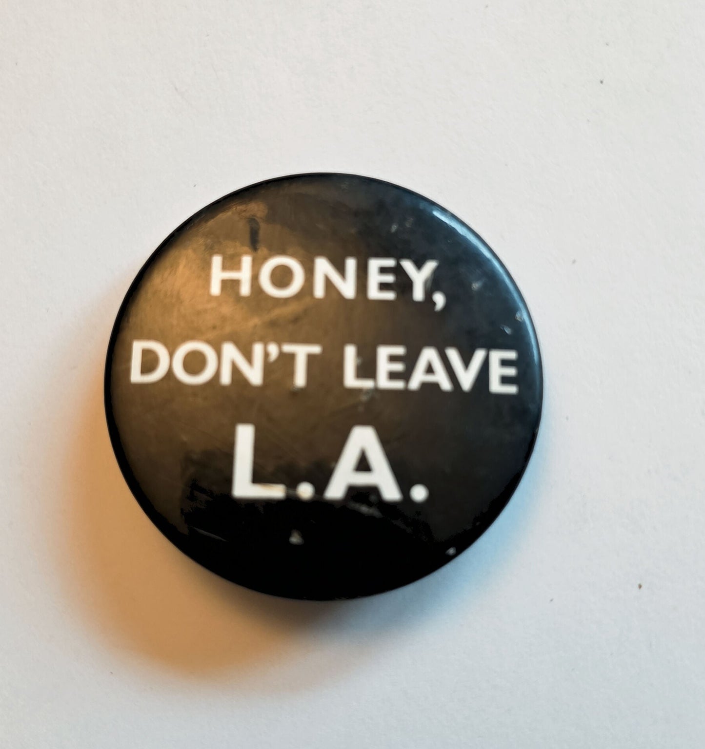 Jackson Browne ‘Honey Don’t Leave L.A.’ Vintage Button – Doc Gans