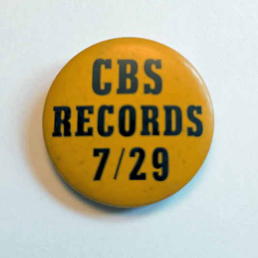CBS Records 7/29 Vintage Backstage Button – Doc Gans