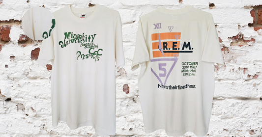 R.E.M. Miami University Concert Board Presents — October 30, 1987 Tee