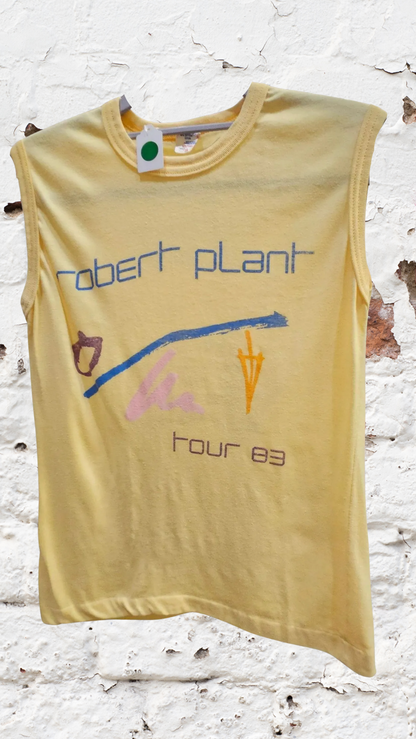 Robert Plant 1983 POM Tour (Yellow) T-Shirt