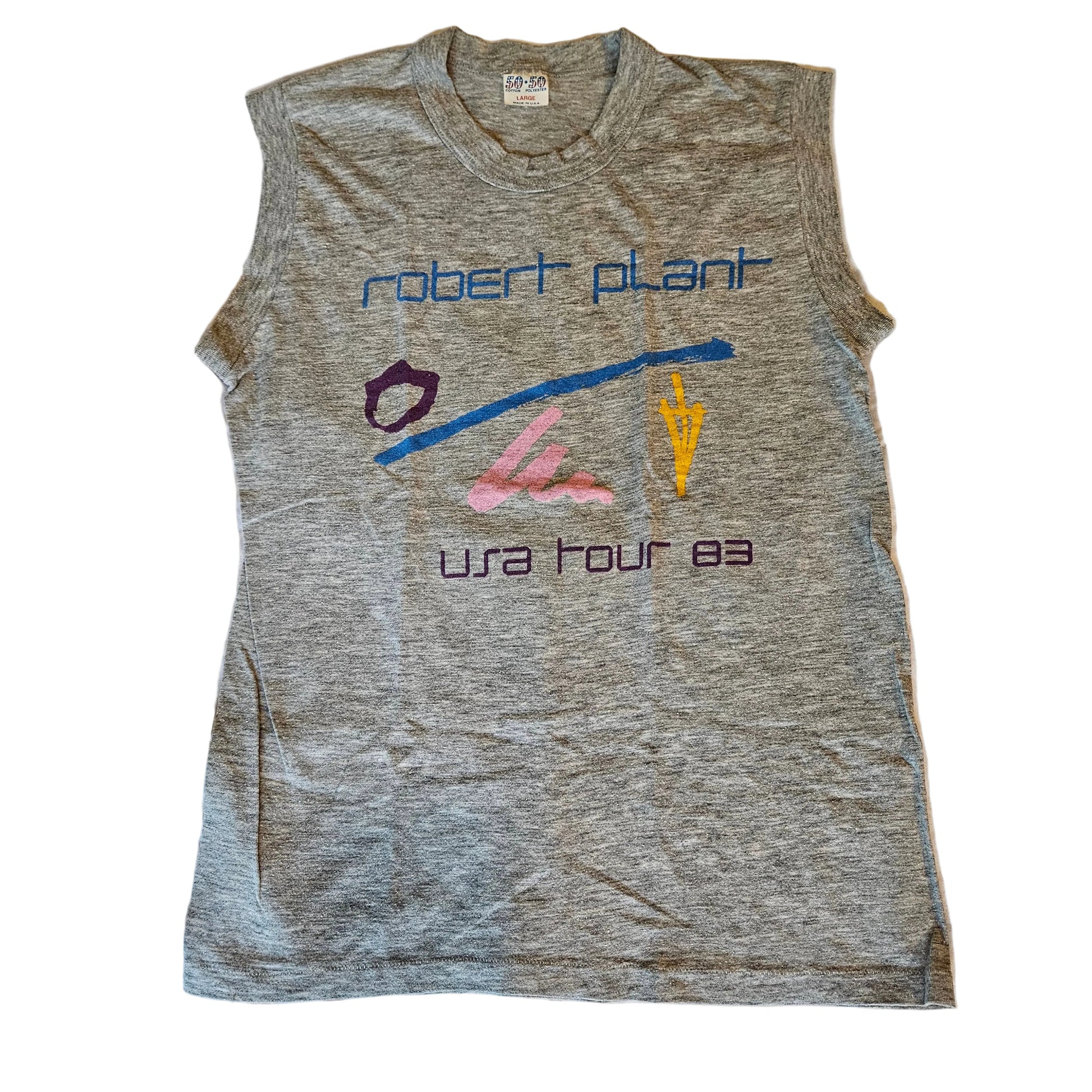 Robert Plant Principle of Moments USA Tour 83 sleeveless tee - front