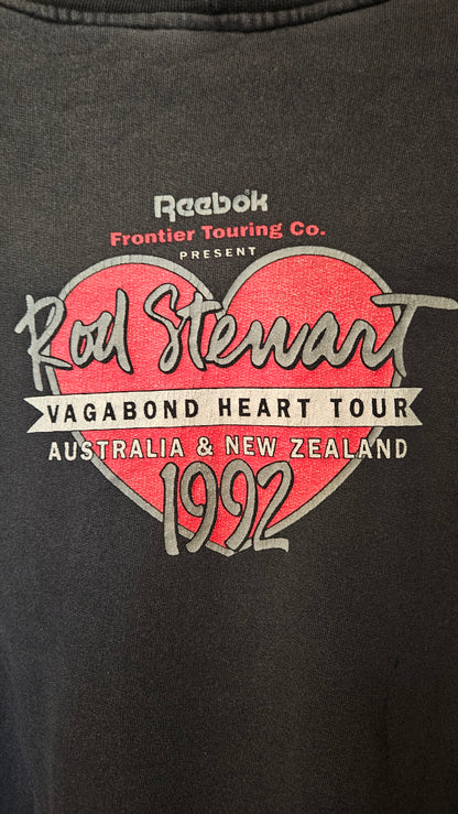 Rod Stewart Vagabond Heart Tour Crew Hoodie (Faded Black)