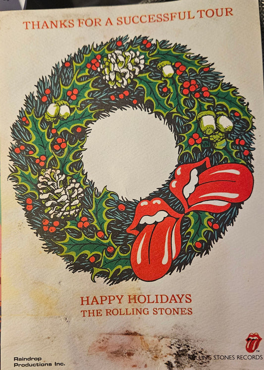 Rolling Stones – “Thanks for a Successful Tour” Christmas Card | Johnny "JW" Roberts Closet