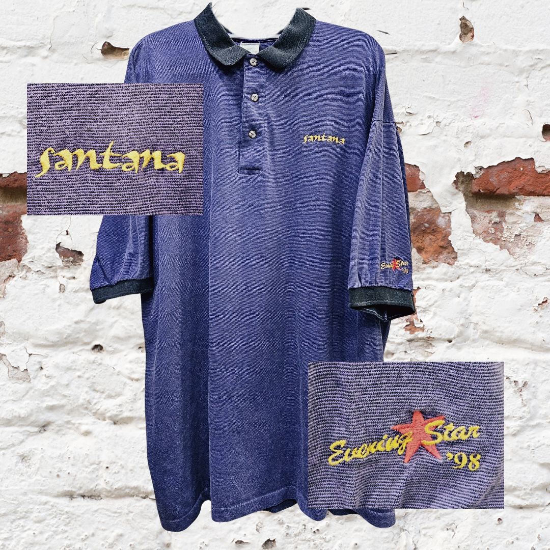 Santana 1998 Evening Star Crew Golf Shirt