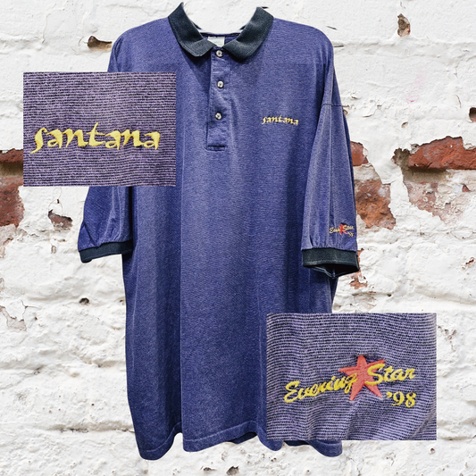 Santana 1998 Evening Star Crew Golf Shirt